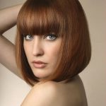 Классическое каре с челкой