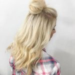 Прически пучок с мальвинкой 2017 3